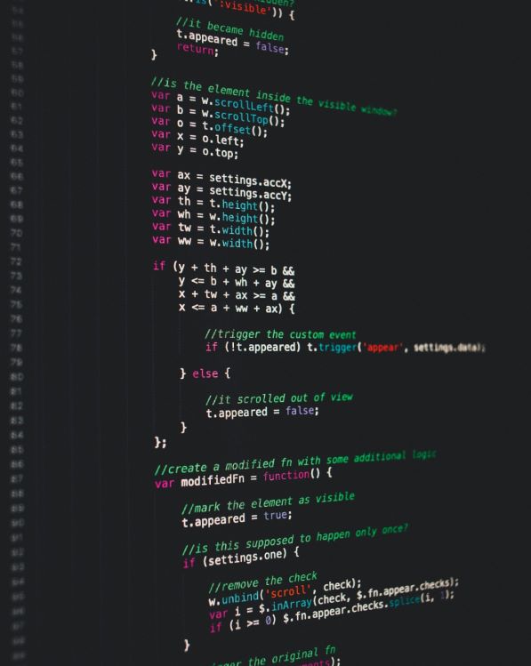code geschreven in een programmeer taal